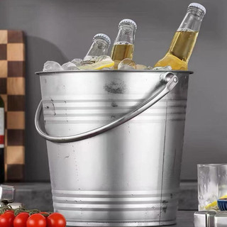XÔ Đá inox có quai 1.5L - 3L Chubby Chef ướp lạnh chất liệu inox không gỉ không bạc màu thùng chứa đá uống nước ngọt bia
