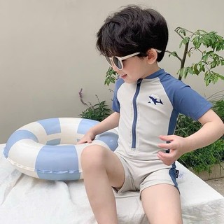 Đồ bơi liền thân bé trai họa tiết baby shark,bộ bơi Hello cá mập 7- 28kg