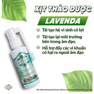 Dung dịch xịt Lavenda _ hỗ trợ giảm viêm nhiễm phụ khoa