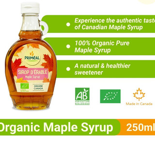 Siro Cây Phong Hữu Cơ Primeal/ MacDonald's/ Wild Harvest Maple Syrup Grade C