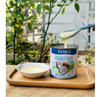 Sữa đặc thuần chay SAMUI 320g Condensed Milk có đường , không đường, yến mạch