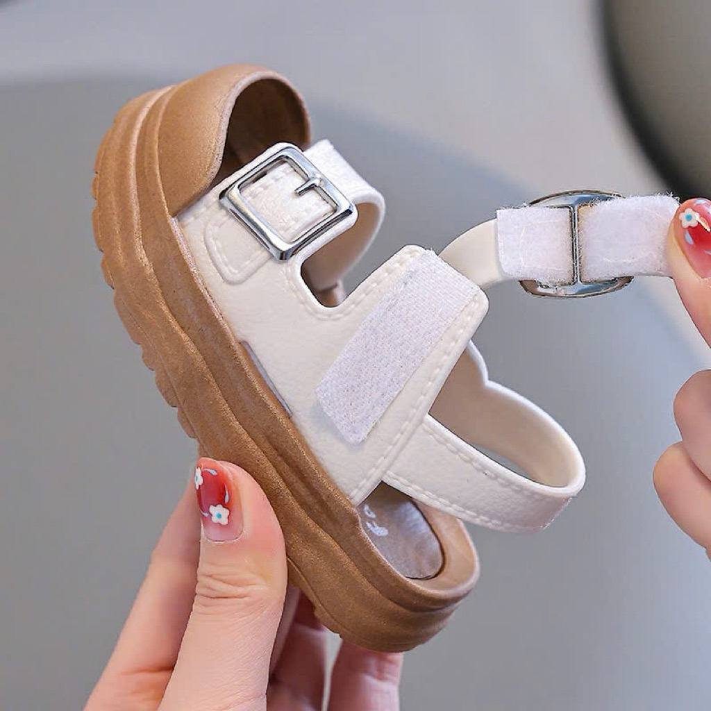 (Order) Dép quai hậu bịt mũi dép nhựa mềm, êm chân dành chi bé tập đi dành cho bé trai - bé gái