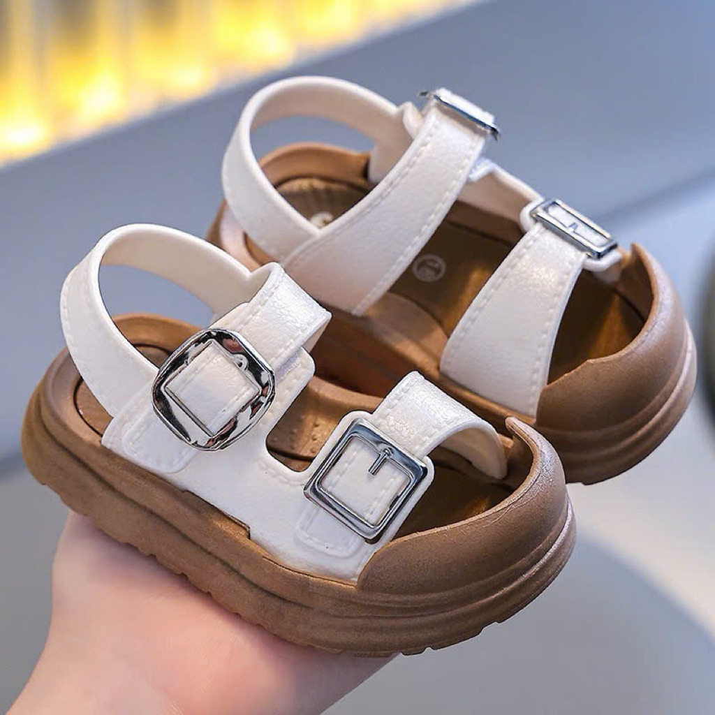 (Order) Dép quai hậu bịt mũi dép nhựa mềm, êm chân dành chi bé tập đi dành cho bé trai - bé gái