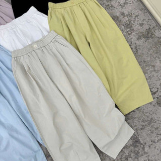 Quần Ống  Thụng  ELEGANTE. Chất Liệu Gió  Siêu Thoáng, Siêu Tôn Dáng, Tôn Da Che Khuyết Điểm Đôi Chân Cực Tốt
