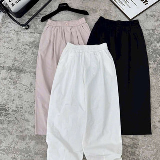Quần Ống  Thụng  ELEGANTE. Chất Liệu Gió  Siêu Thoáng, Siêu Tôn Dáng, Tôn Da Che Khuyết Điểm Đôi Chân Cực Tốt