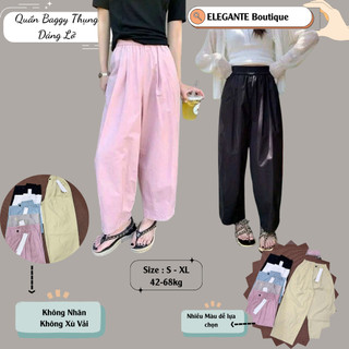Quần Ống  Thụng  ELEGANTE. Chất Liệu Gió  Siêu Thoáng, Siêu Tôn Dáng, Tôn Da Che Khuyết Điểm Đôi Chân Cực Tốt