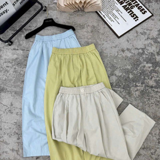 Quần Ống  Thụng  ELEGANTE. Chất Liệu Gió  Siêu Thoáng, Siêu Tôn Dáng, Tôn Da Che Khuyết Điểm Đôi Chân Cực Tốt