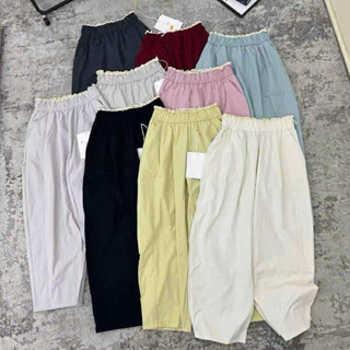 Quần Baggy Thụng Phối Cạp Chất Liệu KaKi Gió Siêu Thoáng Mát, Dễ Dàng Phối Đồ ELEGANTE