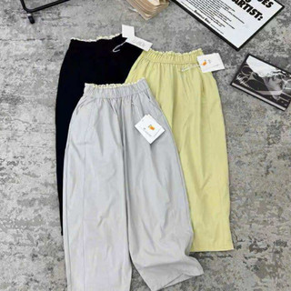 Quần Baggy Thụng Phối Cạp Chất Liệu KaKi Gió Siêu Thoáng Mát, Dễ Dàng Phối Đồ ELEGANTE
