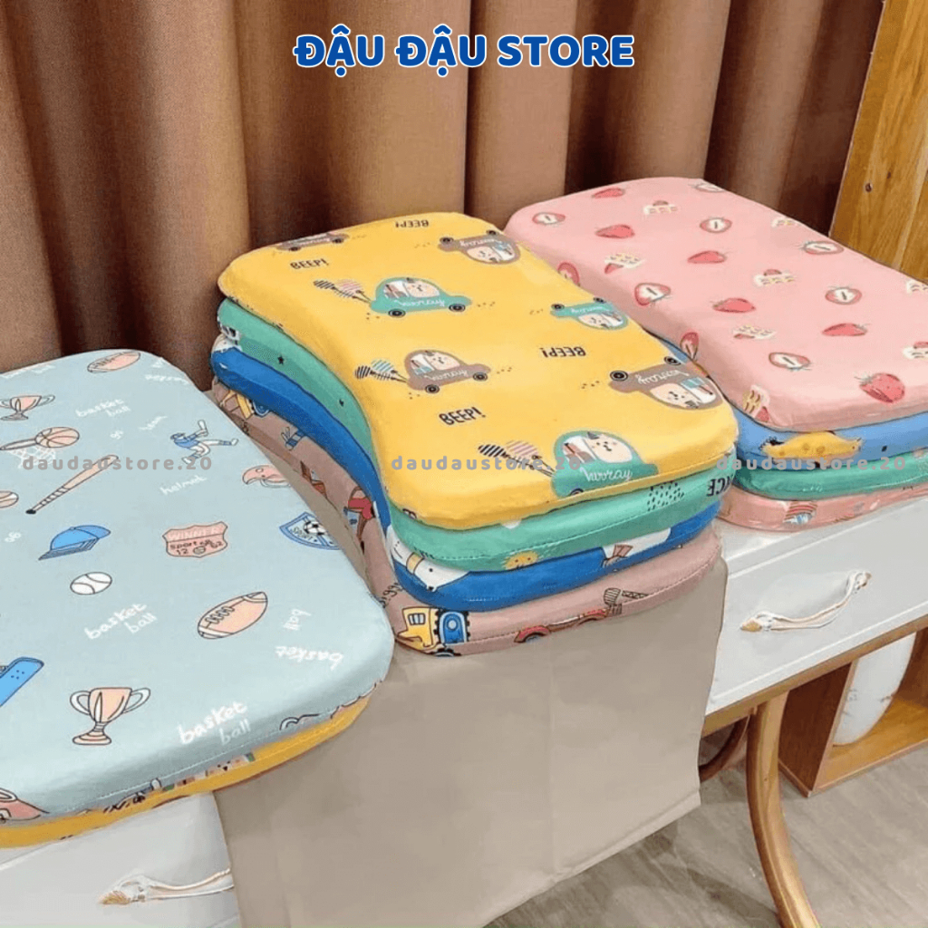 Gối Cao Su Non Chống Méo Đầu Cho Bé Sơ Sinh Mềm Mại - Đậu Đậu Store