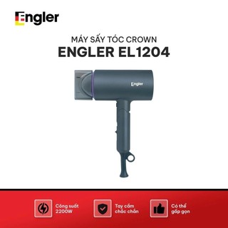 Máy sấy tóc Engler EL1204 Crown 2200W,2 tốc độ gió, 3 chế độ nhiệt, làm khô nhanh, không gây khô tóc