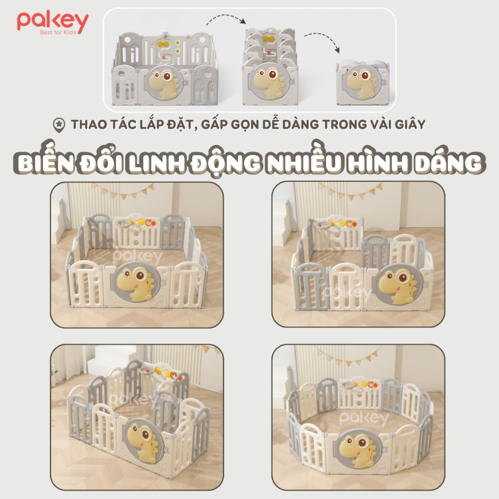 [NEW] Quây Cũi Nhựa gấp Gọn Màu Hồng Cho Bé Gái Siêu Đáng Yêu, Cũi Quây Cho Bé Tặng Bóng Thảm Đồ Chơi