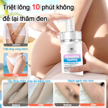 Kem tẩy lông Kem tẩy lông vùng kín 100g Triệt lông nhanh 10 phút Tẩy lông bikini Tẩy lông nách Ức chế mọc lông