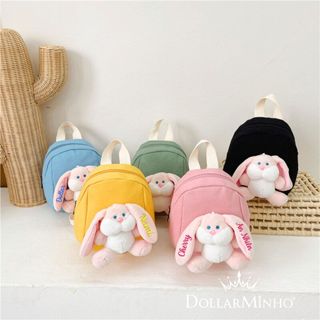 ( Thêu Tên ) Balo Mini Tai Thỏ Cho Bé 0 đến 5 Tuổi Nhỏ Gọn, Dễ Thương Mang Đi Chơi, Đi Du Lịch