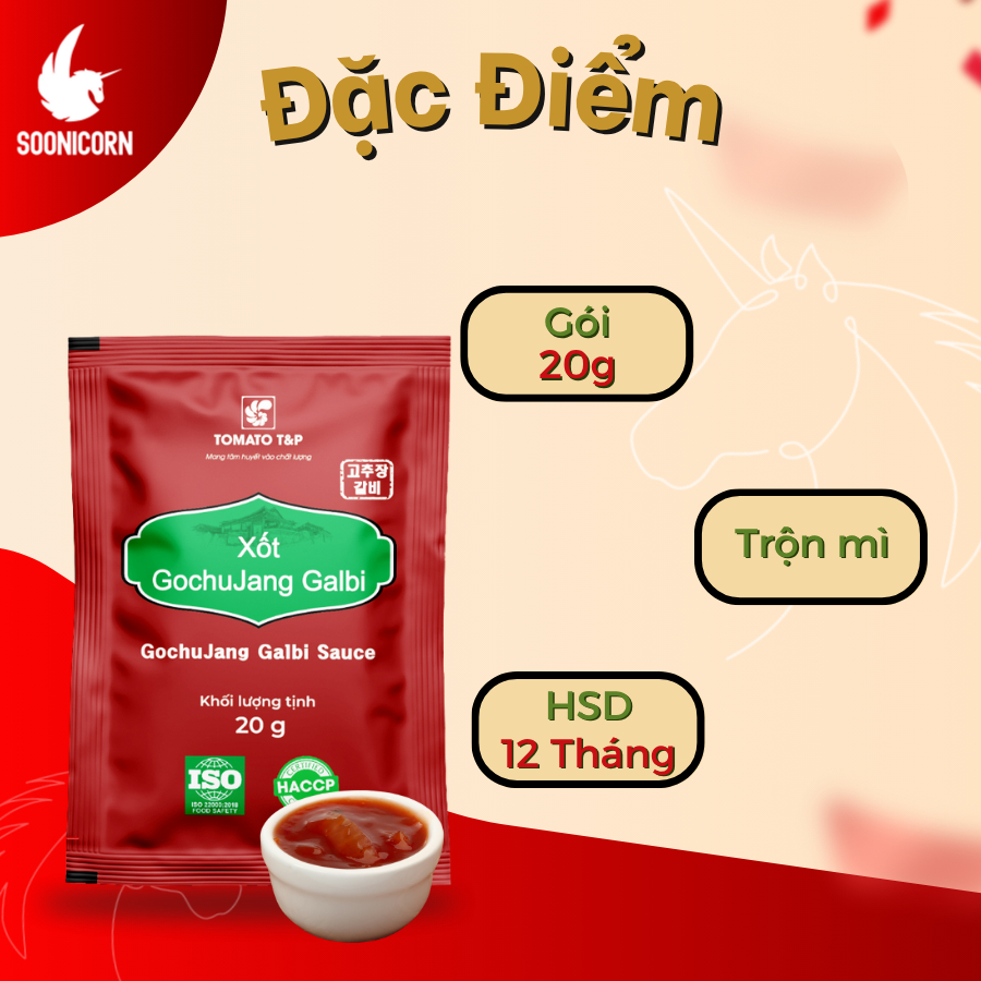 Sốt Mì Cay Hàn Quốc Gói 20g – Gia Vị Nấu Mì Cay Cấp Độ Chuẩn Vị Quán – Sốt Ăn Liền – Soonicorn