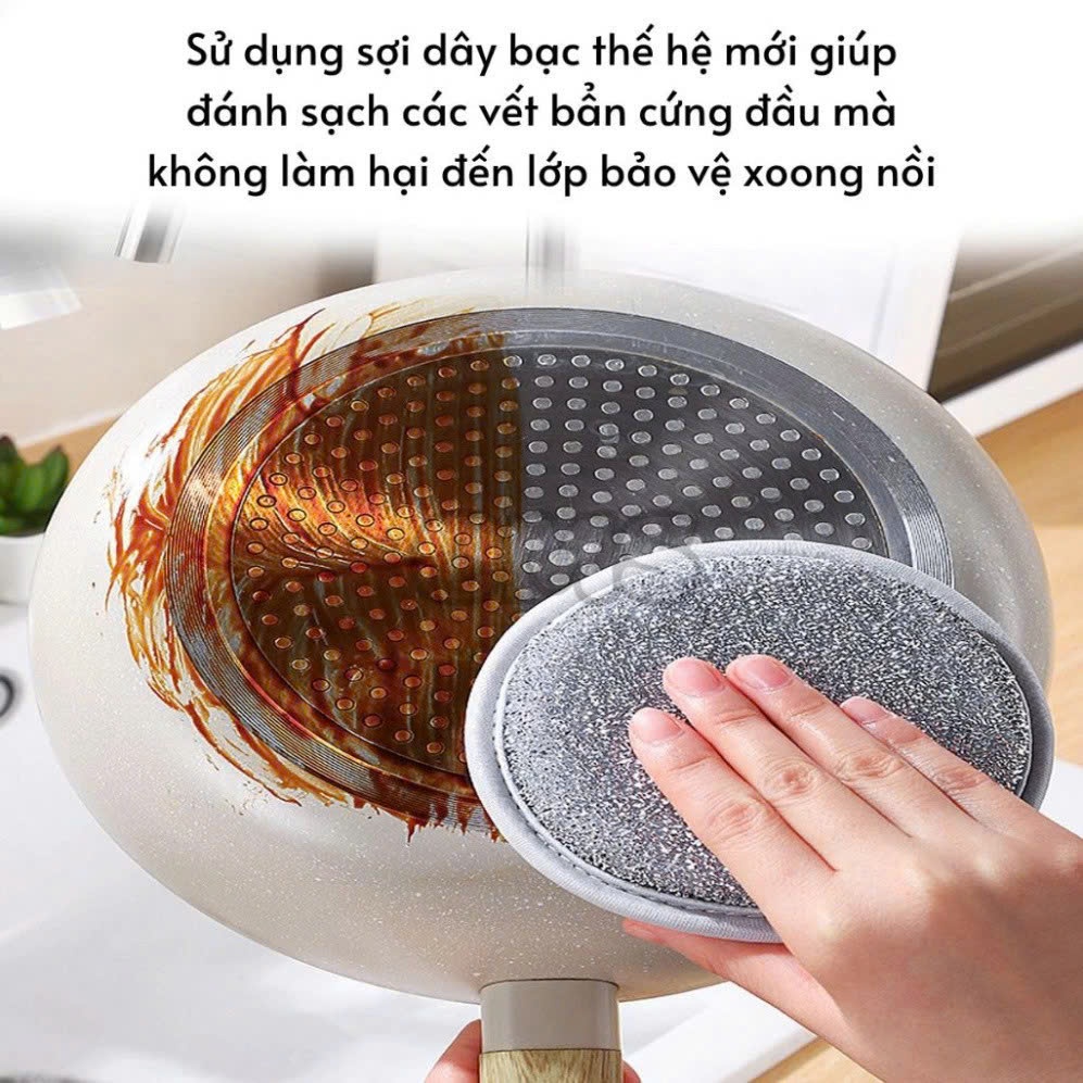 [COMBO 10]Miếng Chà Xoong 2 Mặt Vải Lưới Đa Năng,Dụng Cụ Bọt Biển Vệ Sinh Nhà Bếp Tiện Lợi - MIẾNG RỬA CHÉN TRÒN 2IN1 SI