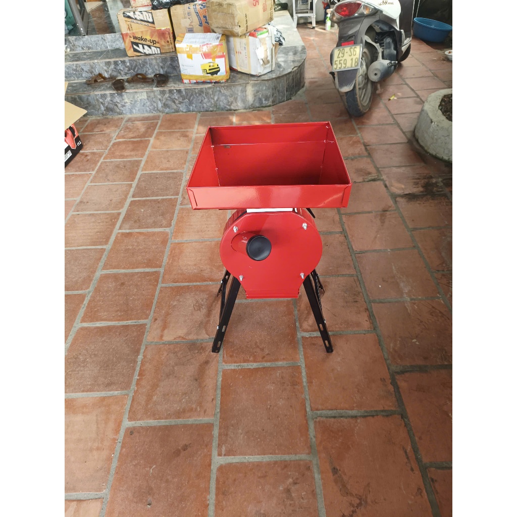 Bộ máy nghiền ngô mịn ngô ,gạo ,sắn khô ,máy nghiền vỡ 3-4 mảnh trong gia đình kèm có mô tơ  mini tiện lợi bh 6 tháng