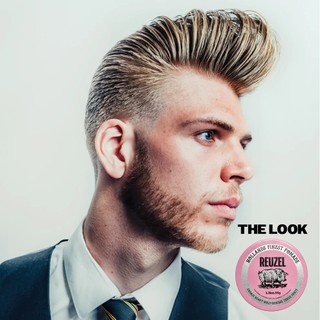Sáp Vuốt Tóc Nam REUZEL Pink Pomade - Hàng Chính Hãng