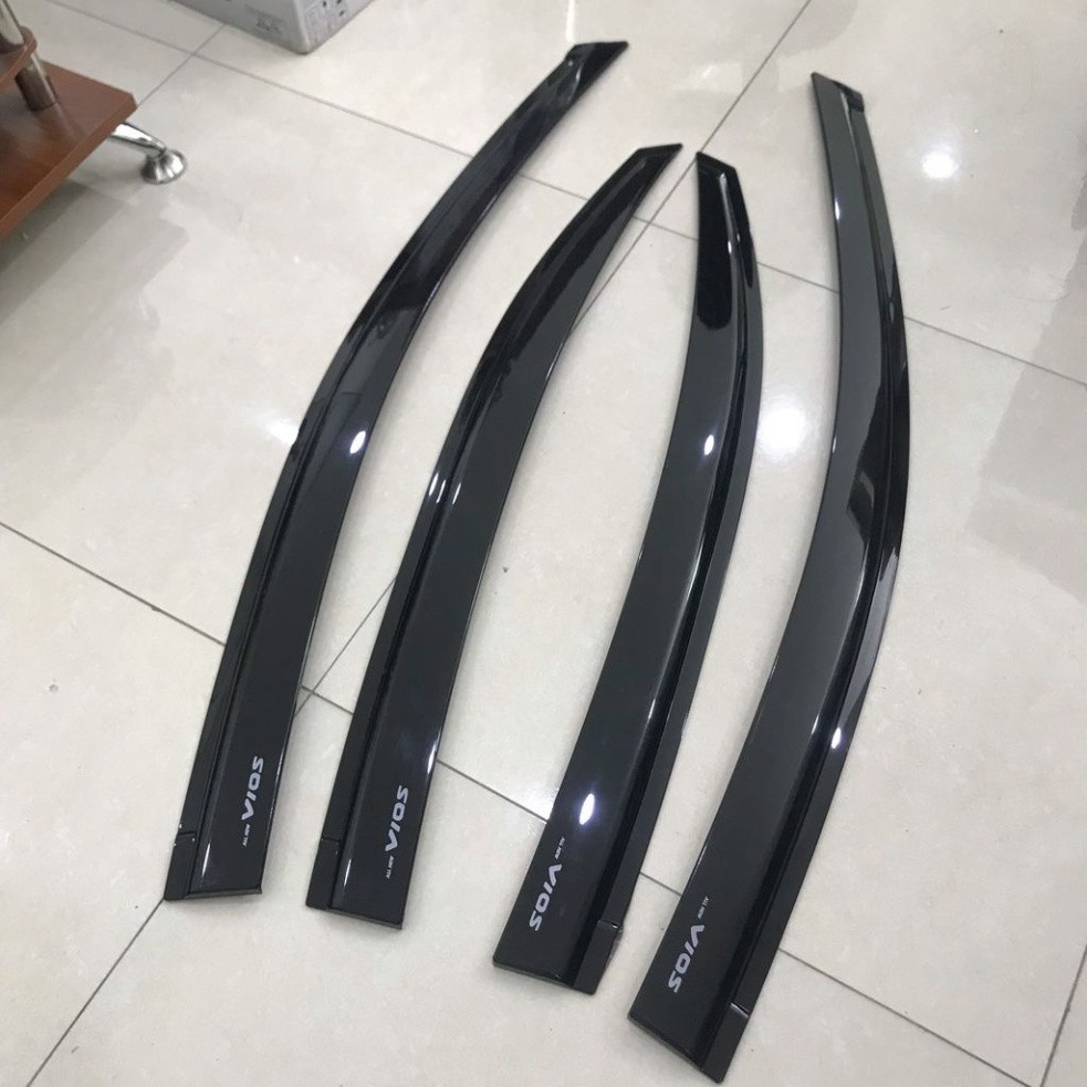 Vè che mưa xe Toyota Vios đời 2019 - 2022, 2023, 2024, 2025 Nhựa Đen Thái cao cấp, dày dặn, sáng bóng