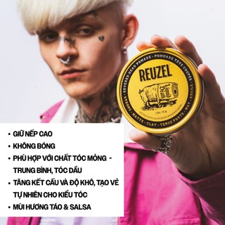 Sáp vuốt tóc Reuzel Served Head Pomade 95g