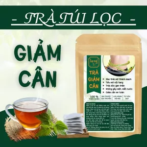 Trà Detox Thải Mỡ Giảm Cân Lang Tị - Thải Mỡ Bụng, Mỡ Thành Mạch, Mỡ Nội Tạng, Đốt Mỡ - Bịch 50 Lọc