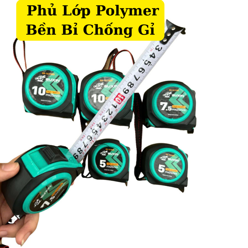 Thước cuộn GUXIN – Dài 3m/5m/7.5m/10m – 1 mặt thường & 2 mặt (có mặt phong thủy)