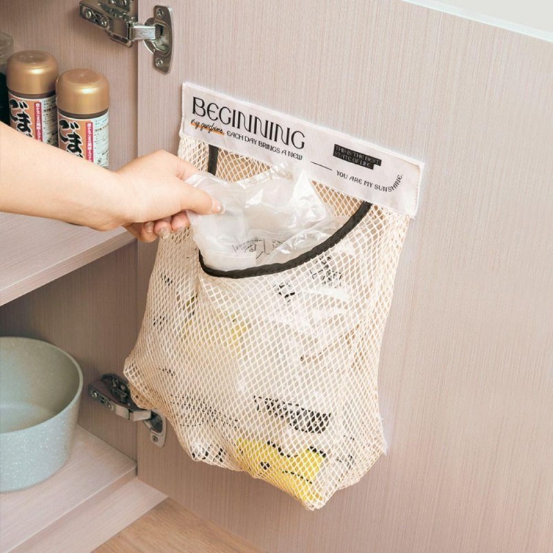 Túi Lưới Đựng Rau Củ Qủa - Túi Đựng Đồ Đa Năng, Tất Vớ, Đồ Lót Dán Tường, Cạnh Tủ