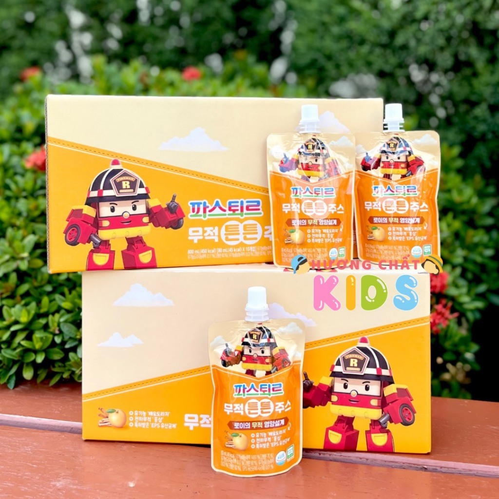 Nước ép Lê và Rễ cát cánh hữu cơ Organic LOTTE Giúp Trẻ Ăn Ngon Miệng, Tăng Cường Hệ Miễn Dịch