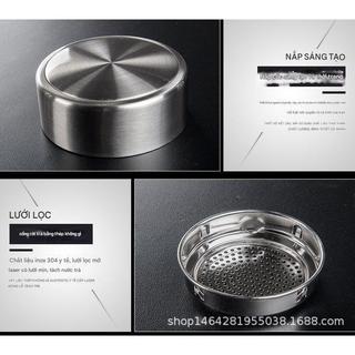 Bình giữ nhiệt 800ml-1000ml inox 304 cao cấp, bình nước inox giữ nhiệt lạnh 15g, nóng 8h, có khay lọc, dây treo