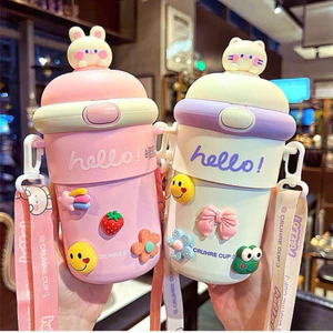 🌈🌈Bình nước kèm dây đeo 500ml