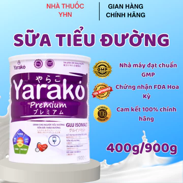 Sữa Tiểu Đường Dành Cho Người Tiểu Đường Và Tiền Đái Tháo Đường YARAKO PREMIUM GLU ISOMALT 400g/900g