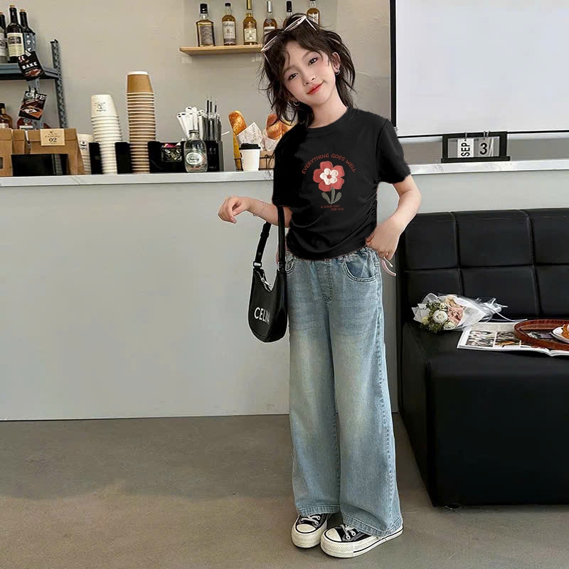 Áo dây rút in hoa giá cho bé gái size đại BEESHOP H25065