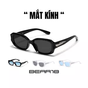 Kính mắt y2k đen, Kính râm thời trang BEAR18 phong cách cá tính dành cho nam và nữ MK157