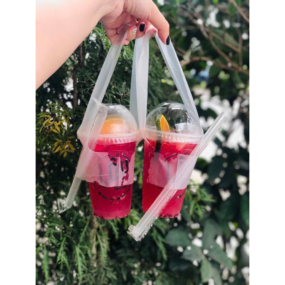 Lốc 50 cốc nhựa ly trà sữa 360ml 500ml 700ml dùng 1 lần trong suốt chịu nhiệt nóng lạnh đựng trà sữa,...