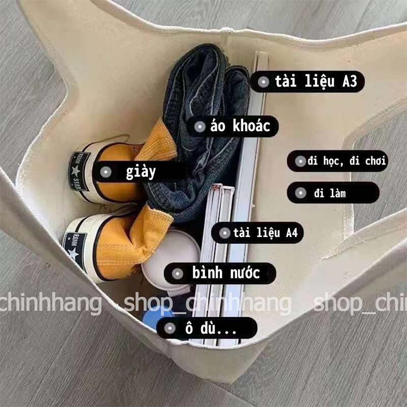 Túi tote họa tiết summer time ngộ nghĩnh túi vải bố canvas liền thân teambuidling đi học,đi chơi tuicwh0106