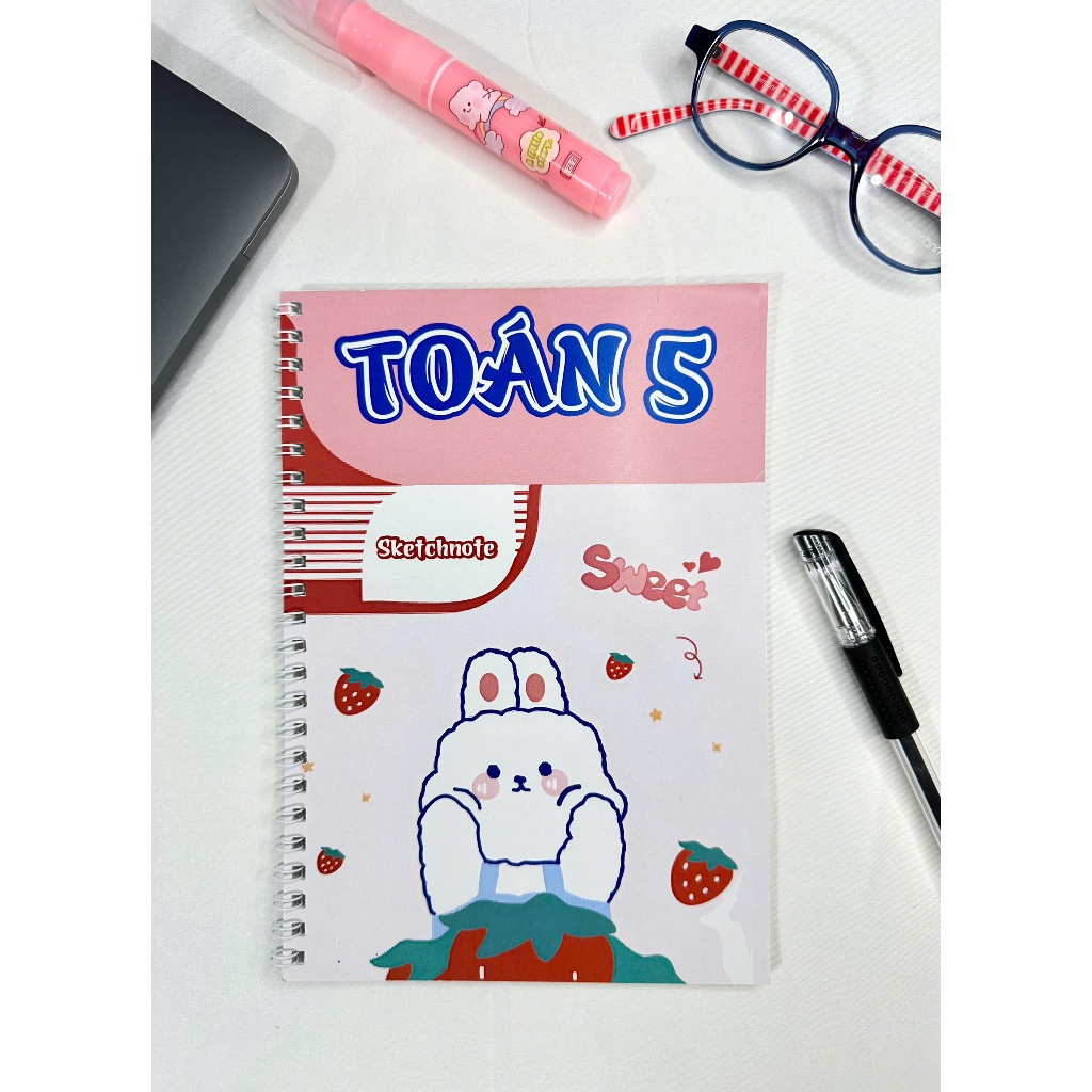 Sketchnote Sổ tay học giỏi Toán 5, sổ tay tổng hợp đầy đủ kiến thức môn Toán 5