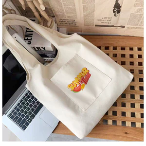 Túi tote họa tiết summer time ngộ nghĩnh túi vải bố canvas liền thân teambuidling đi học,đi chơi tuicwh0106