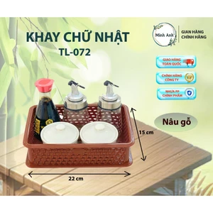 KHAY RỔ CHỮ NHẬT – NHỎ TL-072 khay 072 đựng gia vị