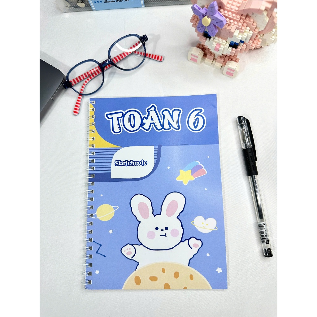 Sketchnote Sổ tay học giỏi Toán 6, sổ tay tổng hợp đầy đủ kiến thức môn Toán 6