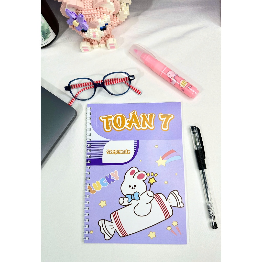 Sketchnote Sổ tay học giỏi Toán 7, sổ tay tổng hợp đầy đủ kiến thức môn Toán 7