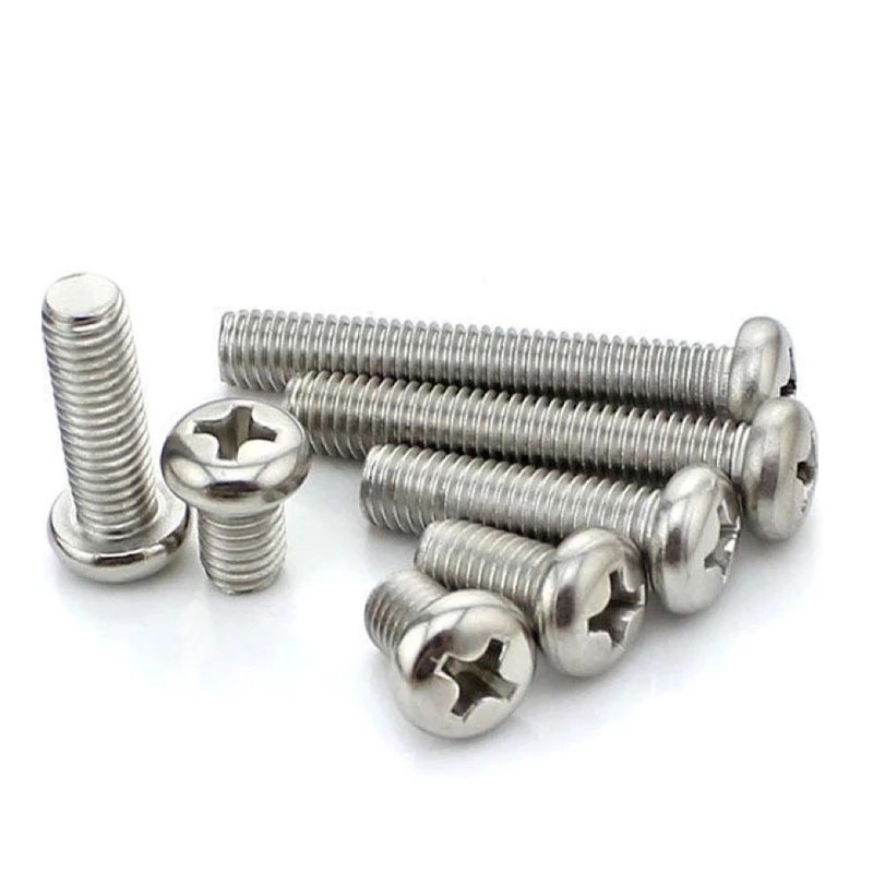 (Set từ 10 - 40 con ) Ốc Vít pake đầu tròn inox 304 và inox 201 (size ...