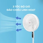 Quạt Đứng Tefal VH689690 Thiết Kế Cao Cấp, 5 Tốc Độ Gió, 3 Chế Độ Gió, Vận Hành Êm Ái, Điều Khiển Từ Xa, BH 24 Tháng — ảnh 6