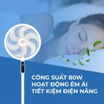 Quạt Đứng Tefal VH689690 Thiết Kế Cao Cấp, 5 Tốc Độ Gió, 3 Chế Độ Gió, Vận Hành Êm Ái, Điều Khiển Từ Xa, BH 24 Tháng — ảnh 7