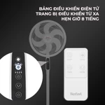 Quạt Đứng Tefal VH689690 Thiết Kế Cao Cấp, 5 Tốc Độ Gió, 3 Chế Độ Gió, Vận Hành Êm Ái, Điều Khiển Từ Xa, BH 24 Tháng — ảnh 8