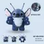 Gấu bông stitch phối quần áo đáng yêu chất liệu lông thỏ dài cao cấp làm quà tặng cho bé, bạn trai