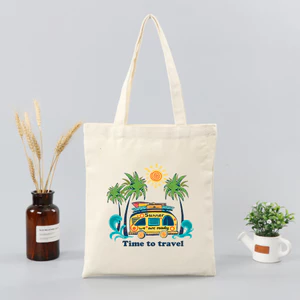 Túi tote chuyến xe du lịch túi vải bố canvas teambuidling đi học,đi chơi du lịch thời trang 35x40cm tota0108