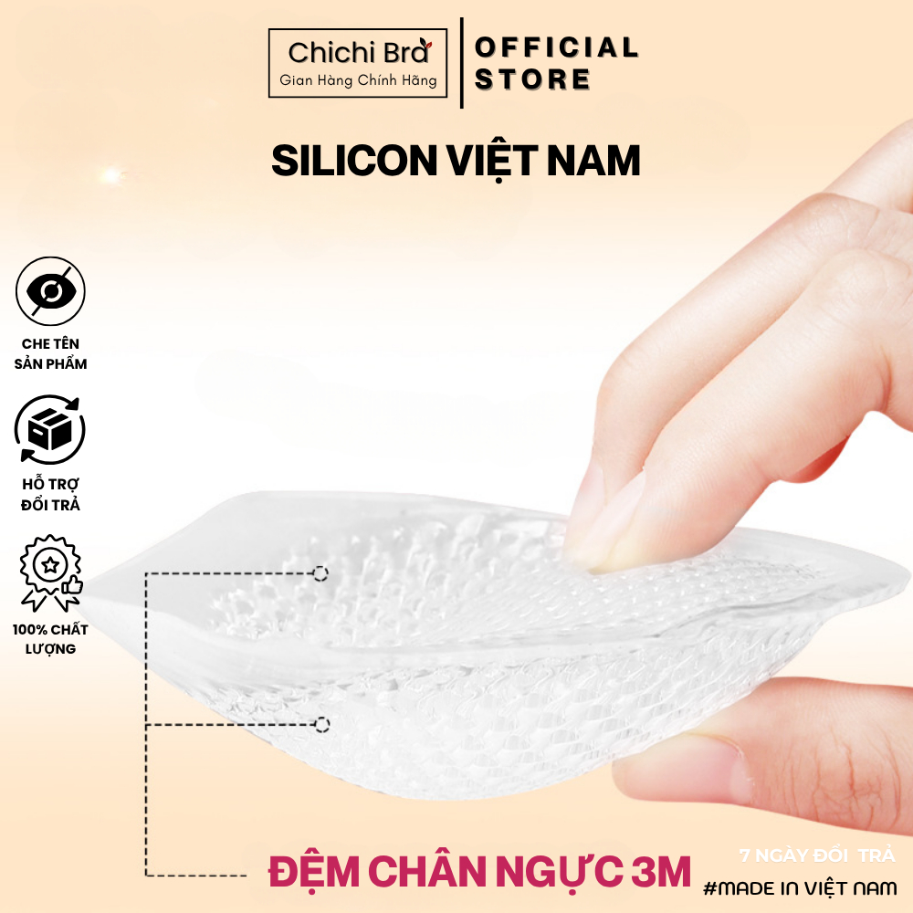 Mút Đệm Áo Lót Chất Liệu Silicon Thông Hơi Độ Dày 3cm Đệm Áo Ngực, Áo Bra, Bikibi Chichi Houses 6675