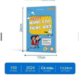 Sách - Tham khảo lớp 4 - Combo Bài tập bổ trợ nâng cao Tiếng Việt Lớp 4 - Theo Chương Trình SGK Mới