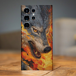 Miếng dán Skin Mặt lưng Sau full viền Sói MS02 Dành Cho 16 pro max 15 pro max 14 pro max 13 pro max 12 pro max