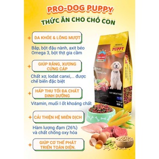 Hạt Pro-Dog Puppy Cung Cấp Dinh Dưỡng Phát Triển Toàn Diện Cho Chó Nhỏ 400g Pro-Pet